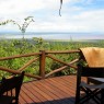 Las vistas desde la terraza de las habitaciones son excepcionales en el Kirurumu Manyara Lodge