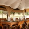 Tienda comedor del Serengeti Kati Kati Tented Camp