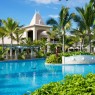 Detalle de la piscina principal del Sugar Beach, Mauricio