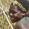 Joven bosquimana del lago Eyasi, Tanzania