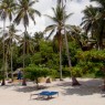 La playa del Kinasi Lodge es un auténtico remanso de paz